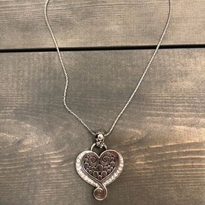 Brighton Heart Necklace Silver